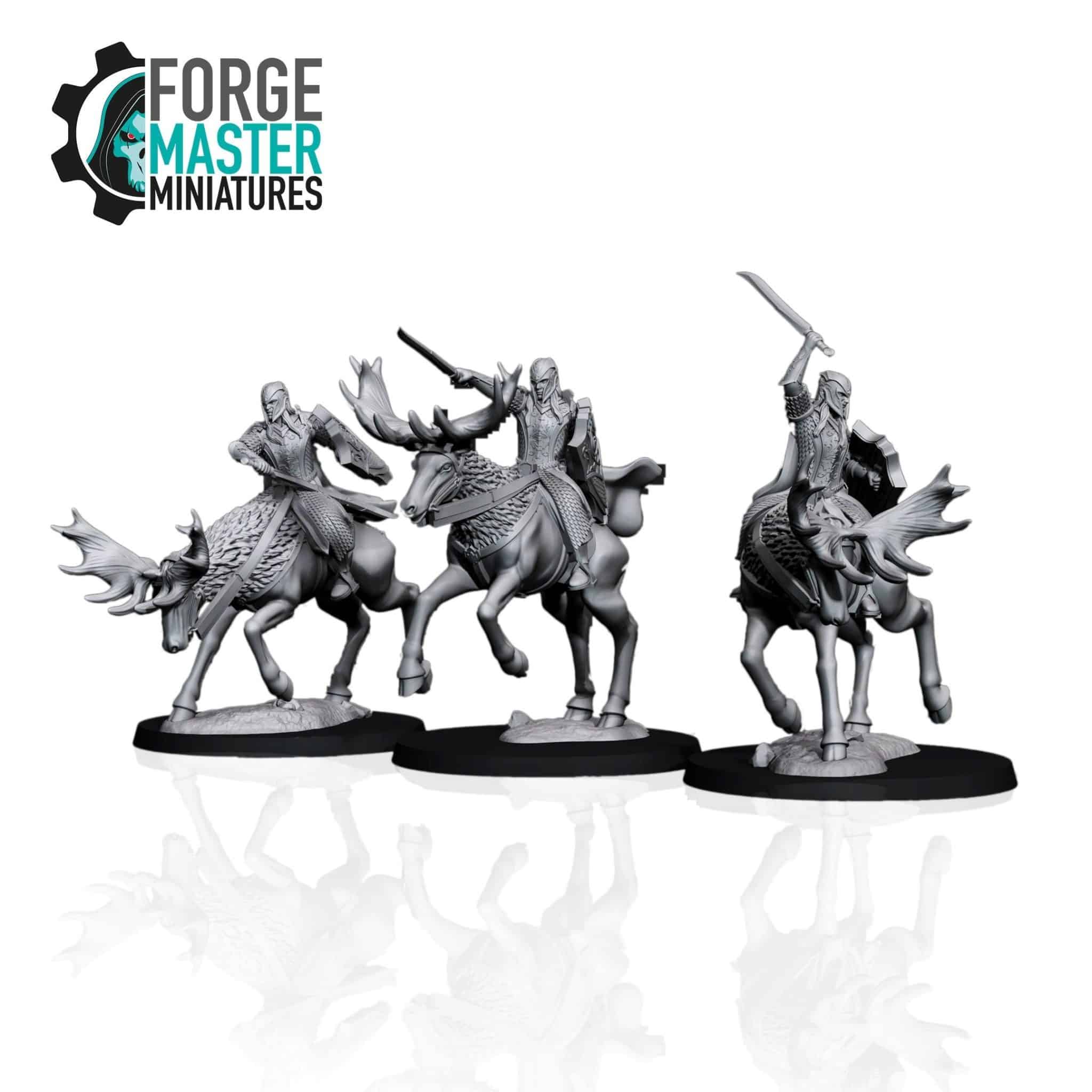Forest Elf Elk Knights Miniatures