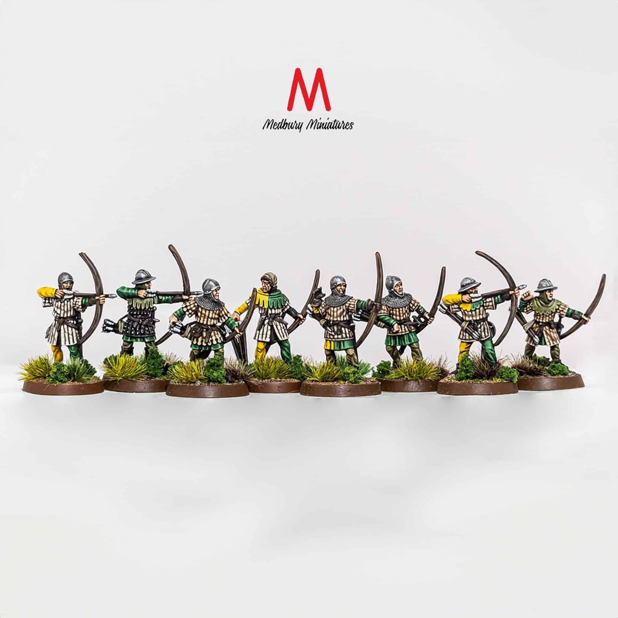 Medieval archers by Medbury Miniatures