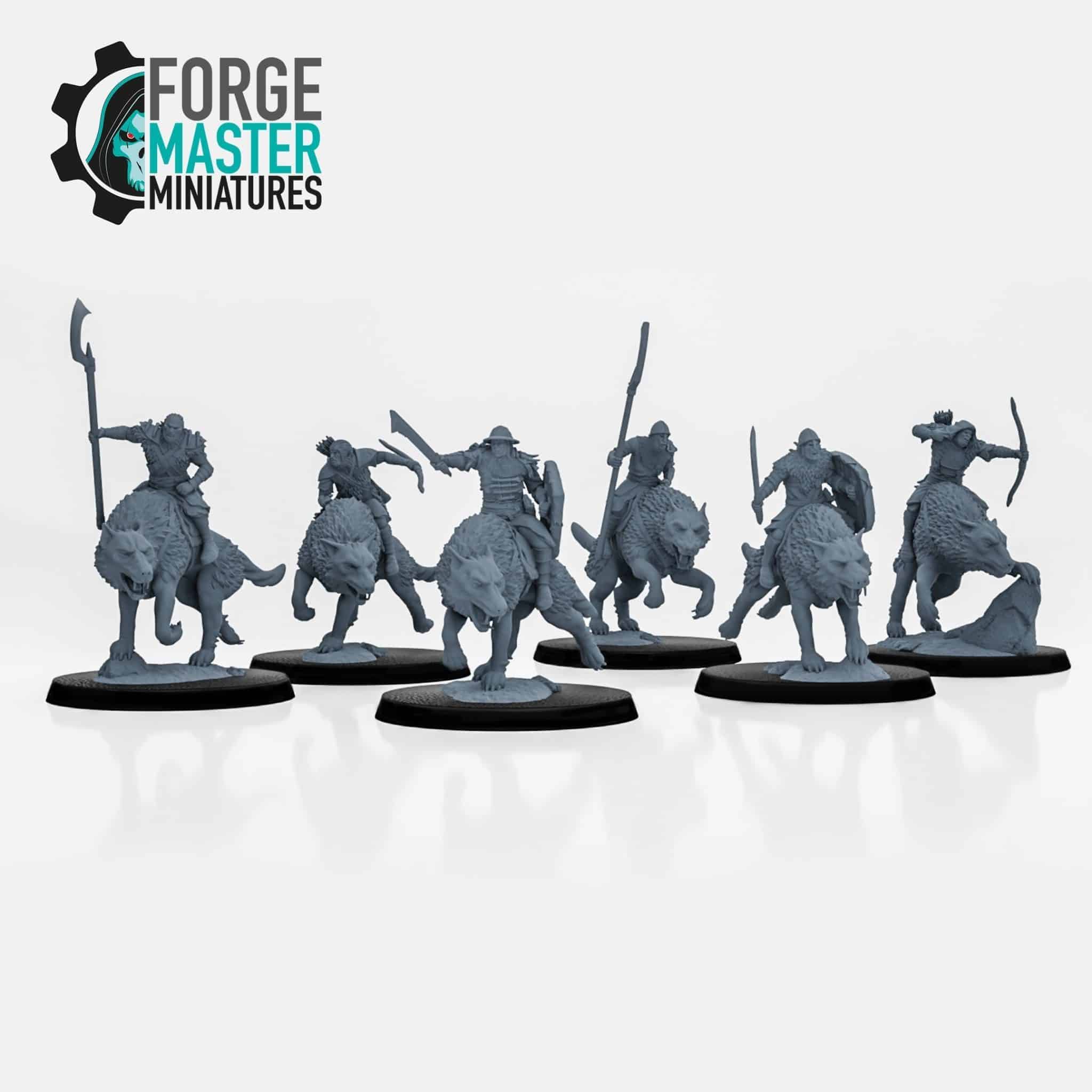 Orc Wolf Riders Miniatures