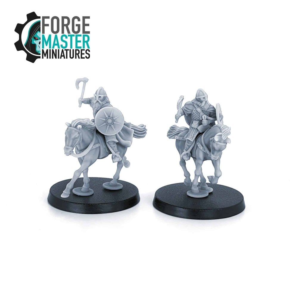 Miniatures Riders Hengstland Riders with Axes - Forgemaster Miniatures