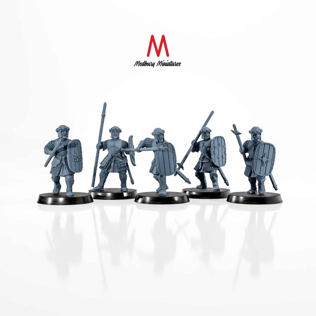 Arnaudin Posable Spearmen by Medbury Miniatures