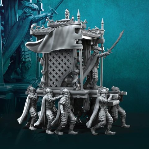 Dragon Army Emperor fantasy skirmish wargaming miniatures designed by Davale Games 3D printed by Forgemaster Miniatures