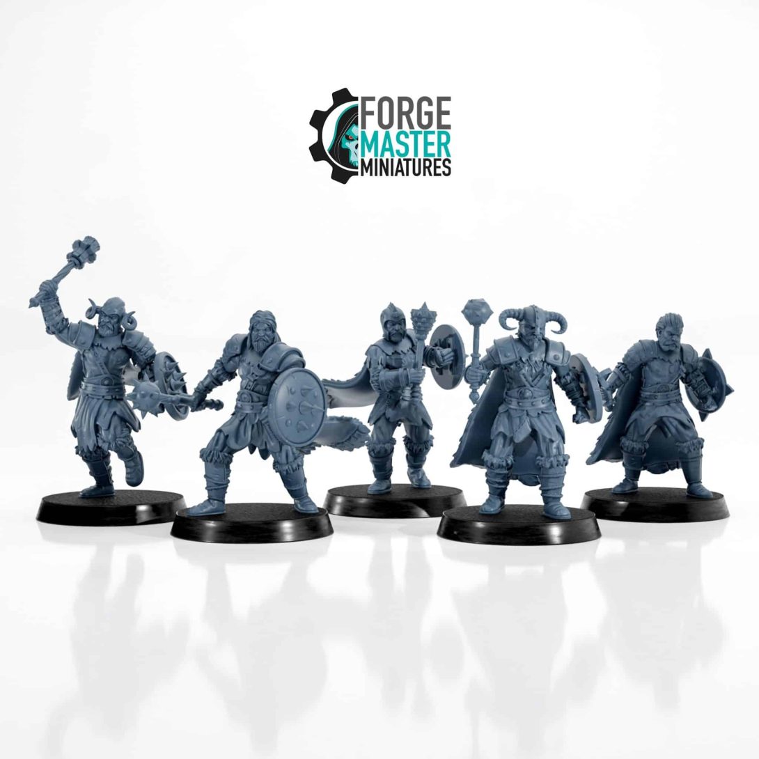 Barbarian Heads by Forgemaster Miniatures