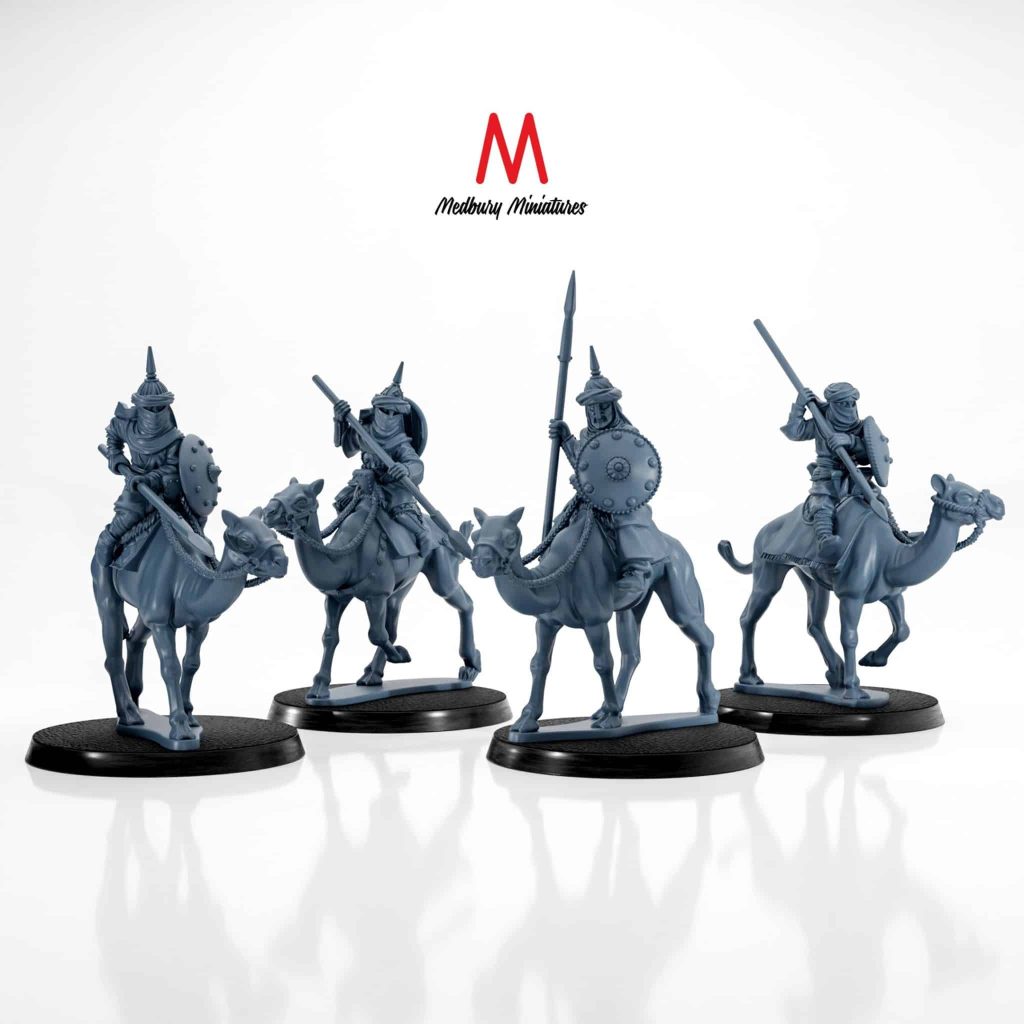 Miniatures Riders Southron Camel Riders with Spears by Medbury Miniatures