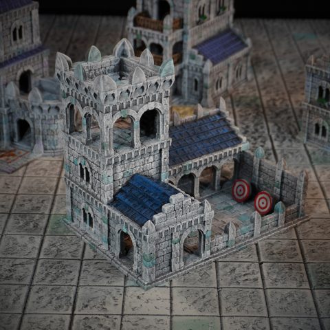 Tor Ithilas Archery Range wargaming terrain scenery designed by Conquest Creations 3D printed by Forgemaster Miniatures