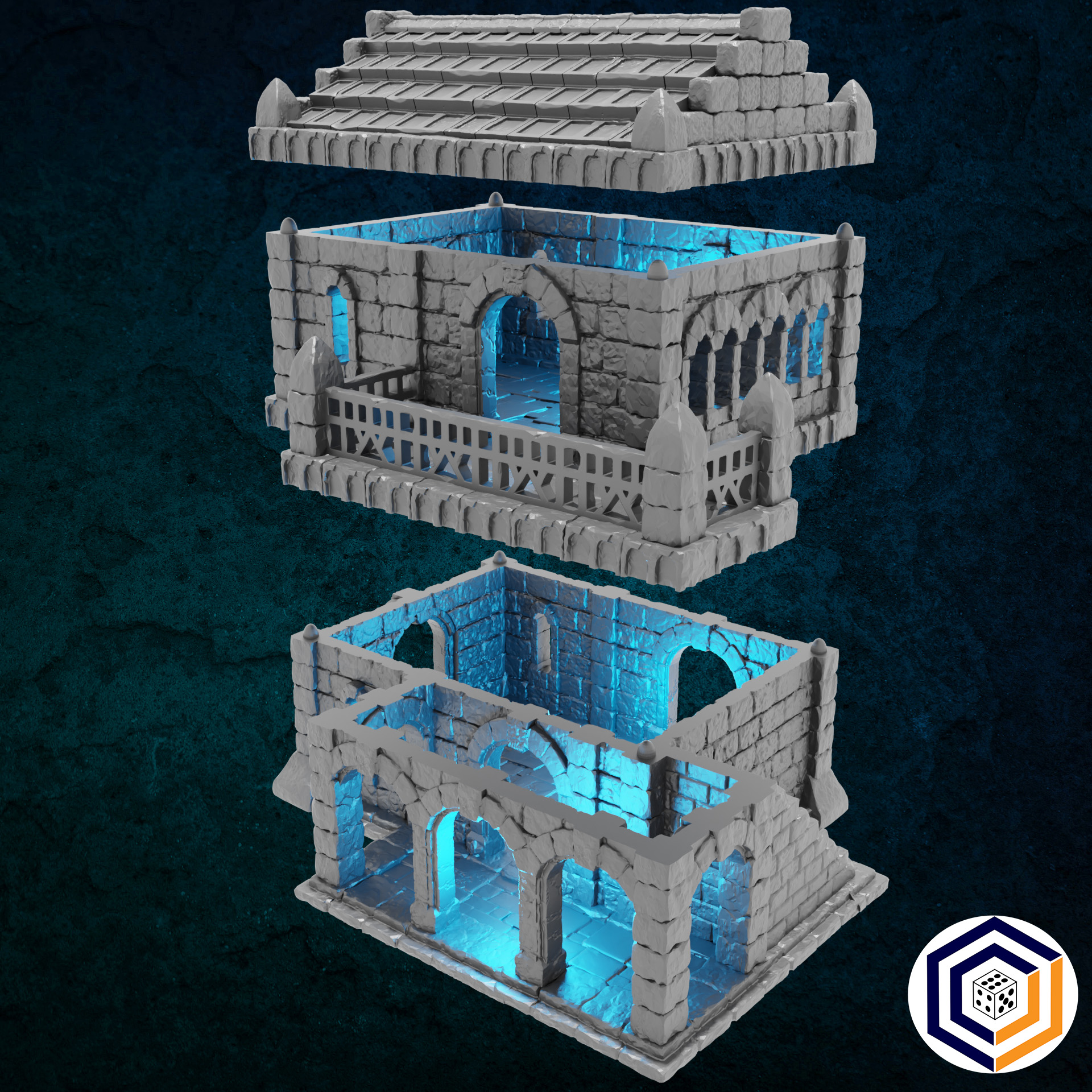 Tor Ithilas Artisan House wargaming terrain scenery designed by Conquest Creations 3D printed by Forgemaster Miniatures 2