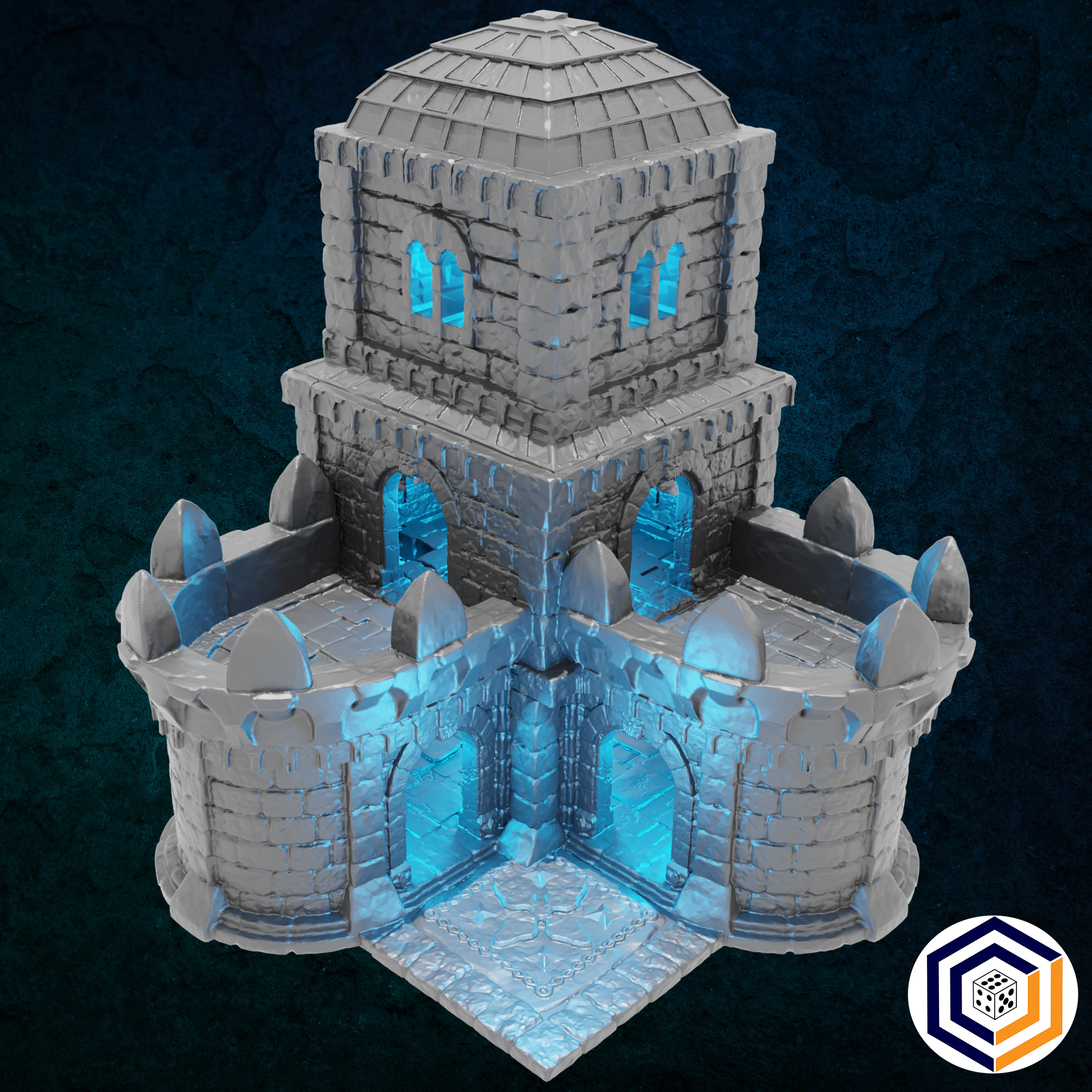 Tor Ithilas Barracks wargaming terrain scenery designed by Conquest Creations 3D printed by Forgemaster Miniatures 3