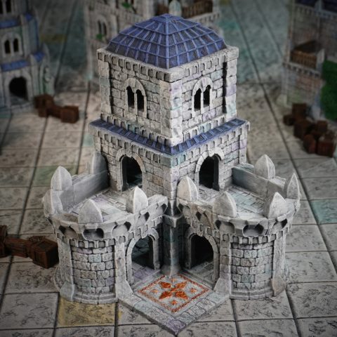 Tor Ithilas Barracks wargaming terrain scenery designed by Conquest Creations 3D printed by Forgemaster Miniatures
