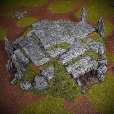 Barrowlands Kings Barrow wargaming terrain scenery designed by Conquest Creations 3D printed by Forgemaster Miniatures