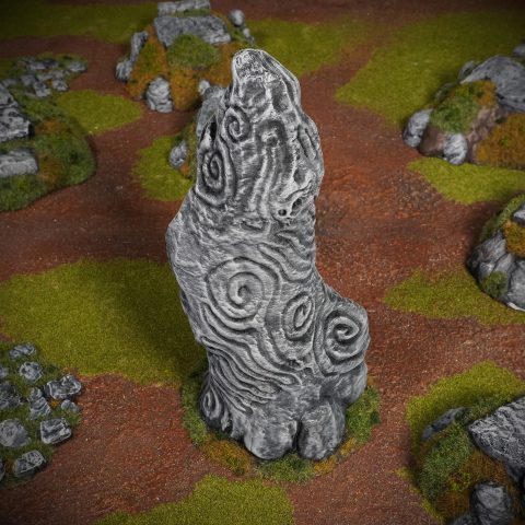 Barrowlands Accursed Pillar wargaming terrain scenery designed by Conquest Creations 3D printed by Forgemaster Miniatures