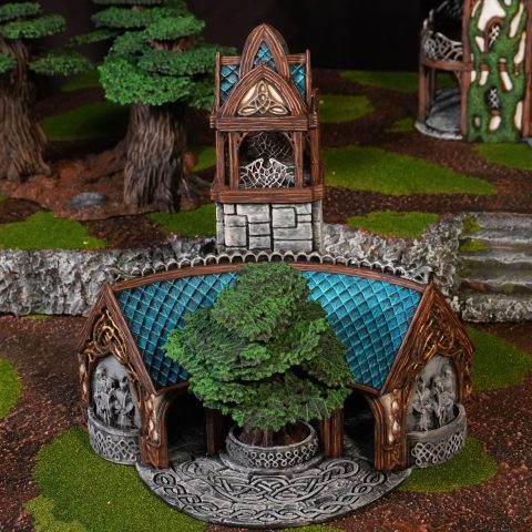 Noldareth Council Chamber wargaming terrain scenery designed by Conquest Creations 3D printed by Forgemaster Miniatures