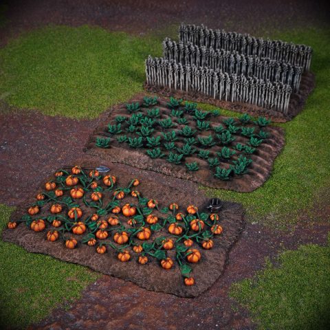 Halfling Crop Fields wargaming terrain scenery designed by Conquest Creations 3D printed by Forgemaster Miniatures