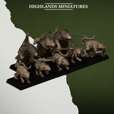 Rat Masters fantasy wargaming 28mm miniatures designed by Highlands Miniatures and 3D printed by Forgemaster Miniatures 2