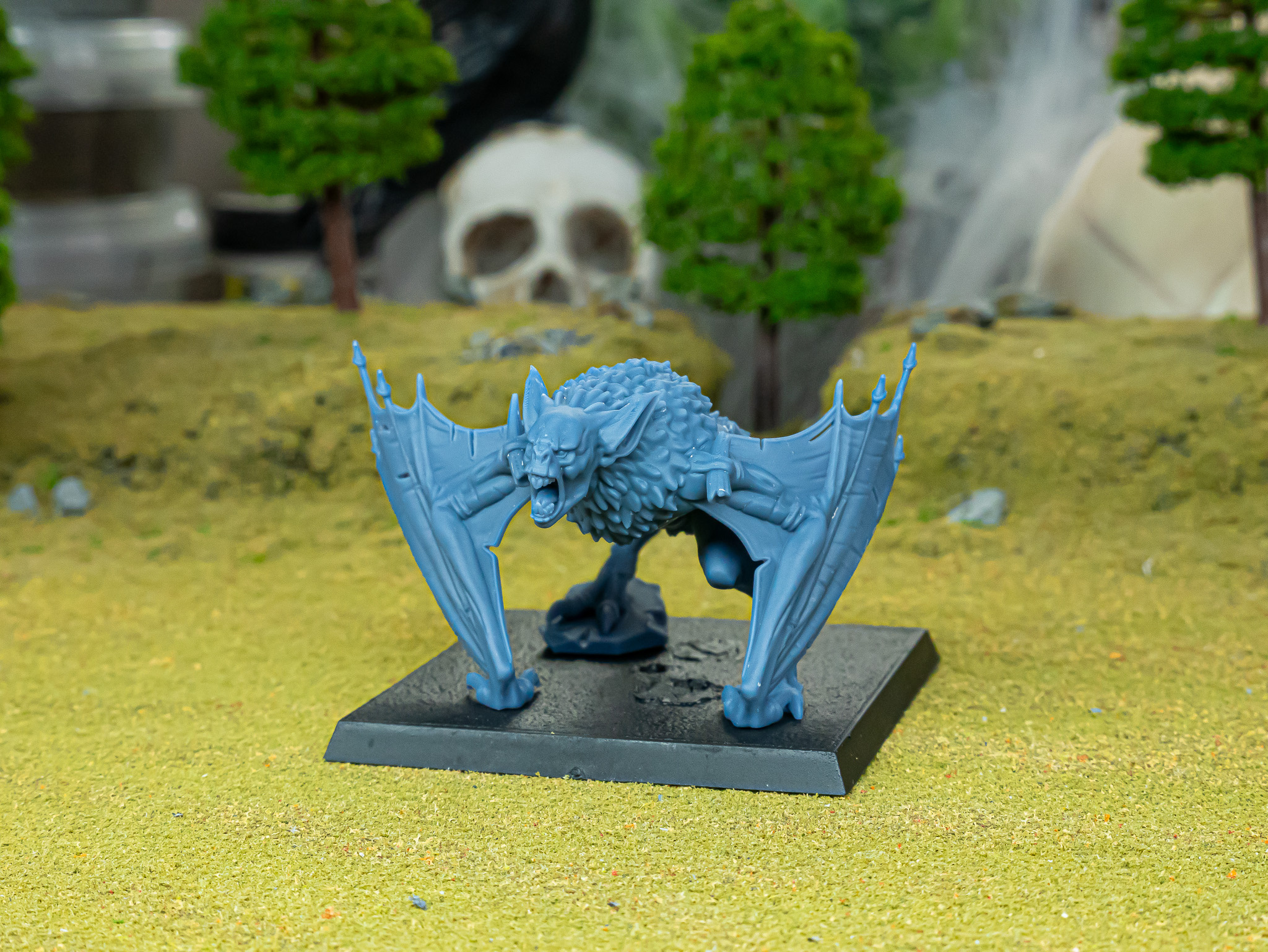 Pit Bat fantasy wargaming 28mm miniatures for Undead or Vampire Counts designed by Highlands Miniatures and 3D printed by Forgemaster Miniatures Unit printed