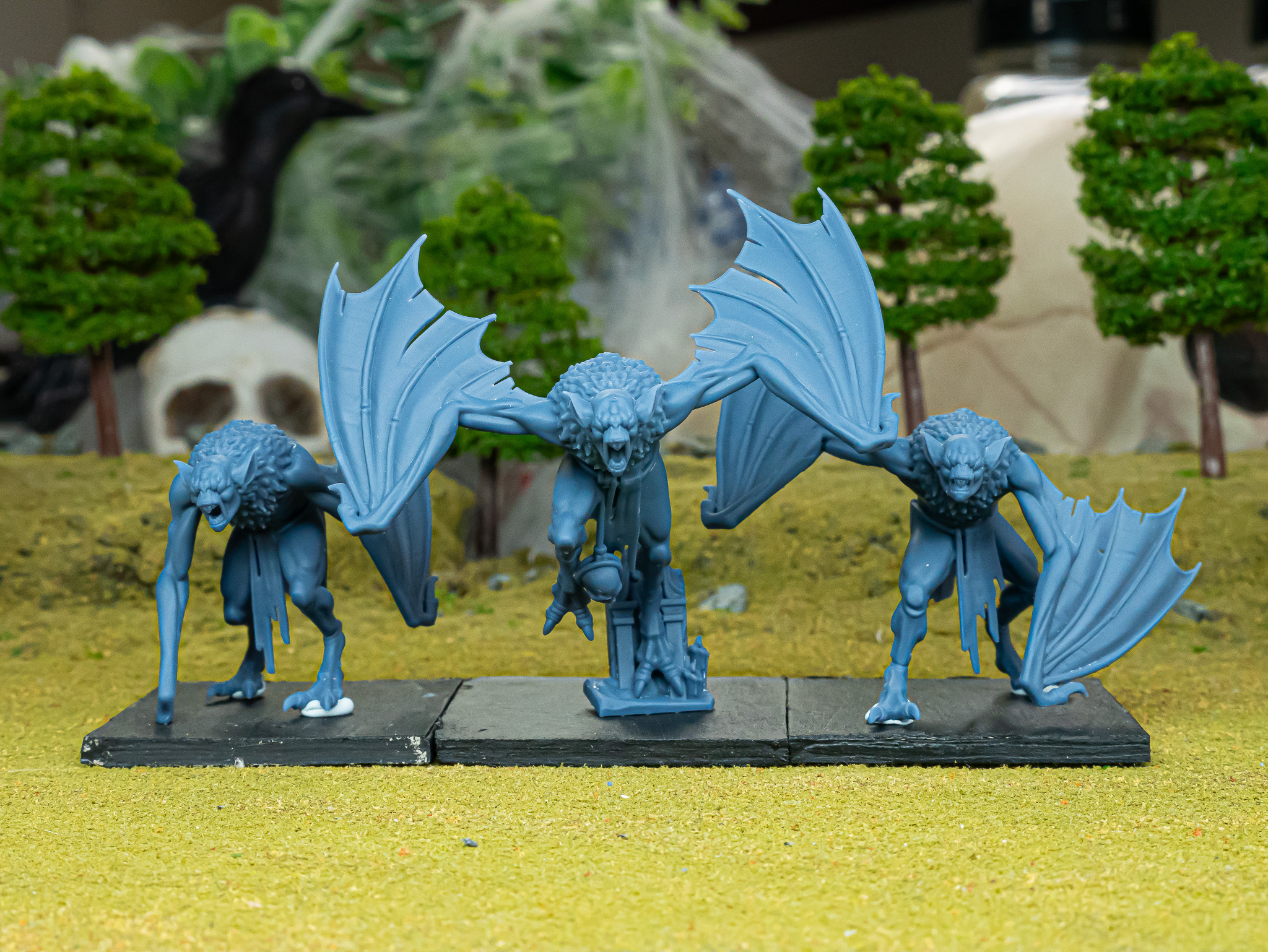 Bat Swarms fantasy wargaming 28mm miniatures for Undead or Vampire Counts designed by Highlands Miniatures and 3D printed by Forgemaster Miniatures Printed