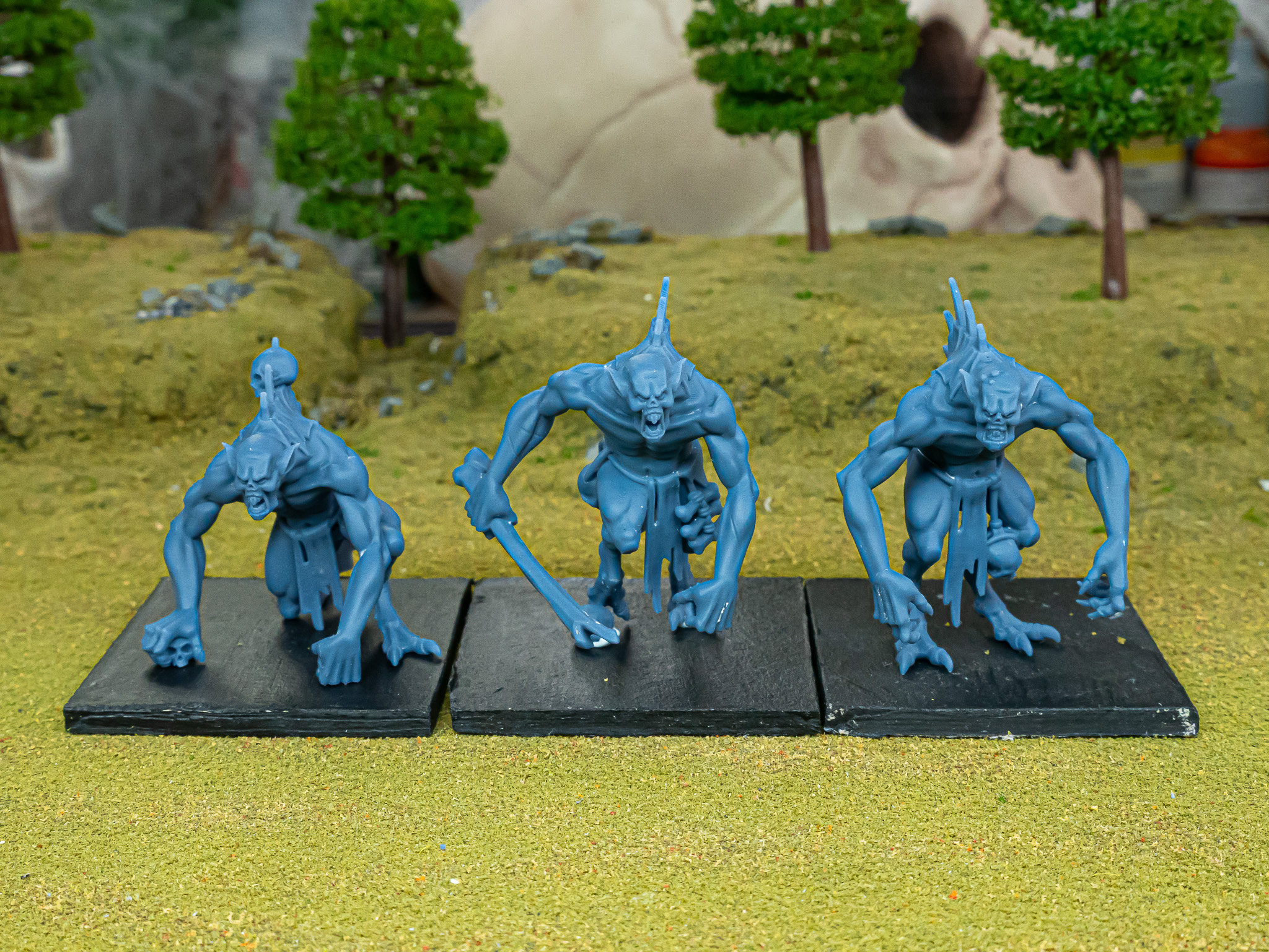 Crypt Ghouls fantasy wargaming 28mm miniatures for Undead or Vampire Counts designed by Highlands Miniatures and 3D printed by Forgemaster Miniatures Printed