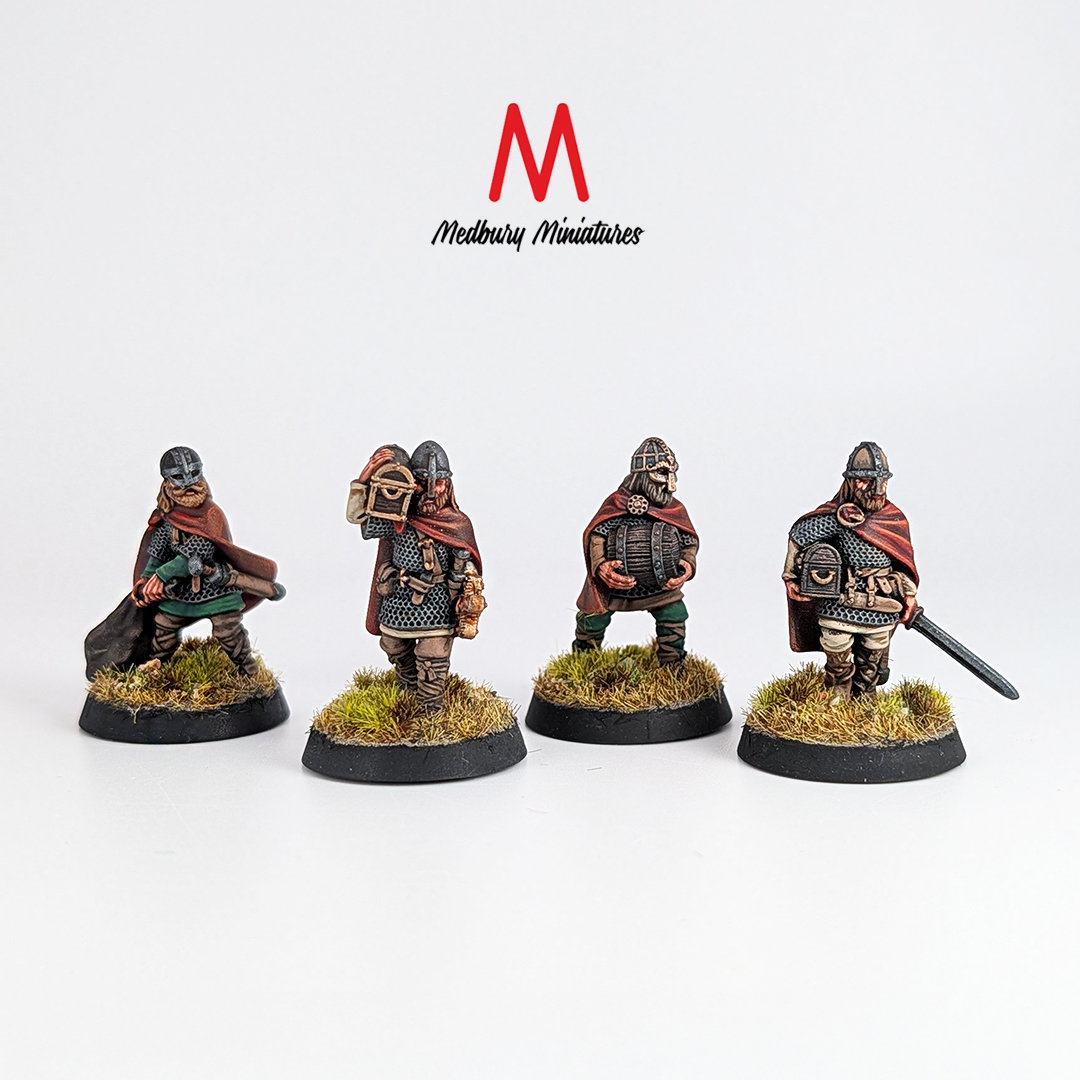 Dark Age Looters fantasy Miniatures 28mm designed by Medbury Miniatures and 3D printed by Forgemaster Miniatures painted