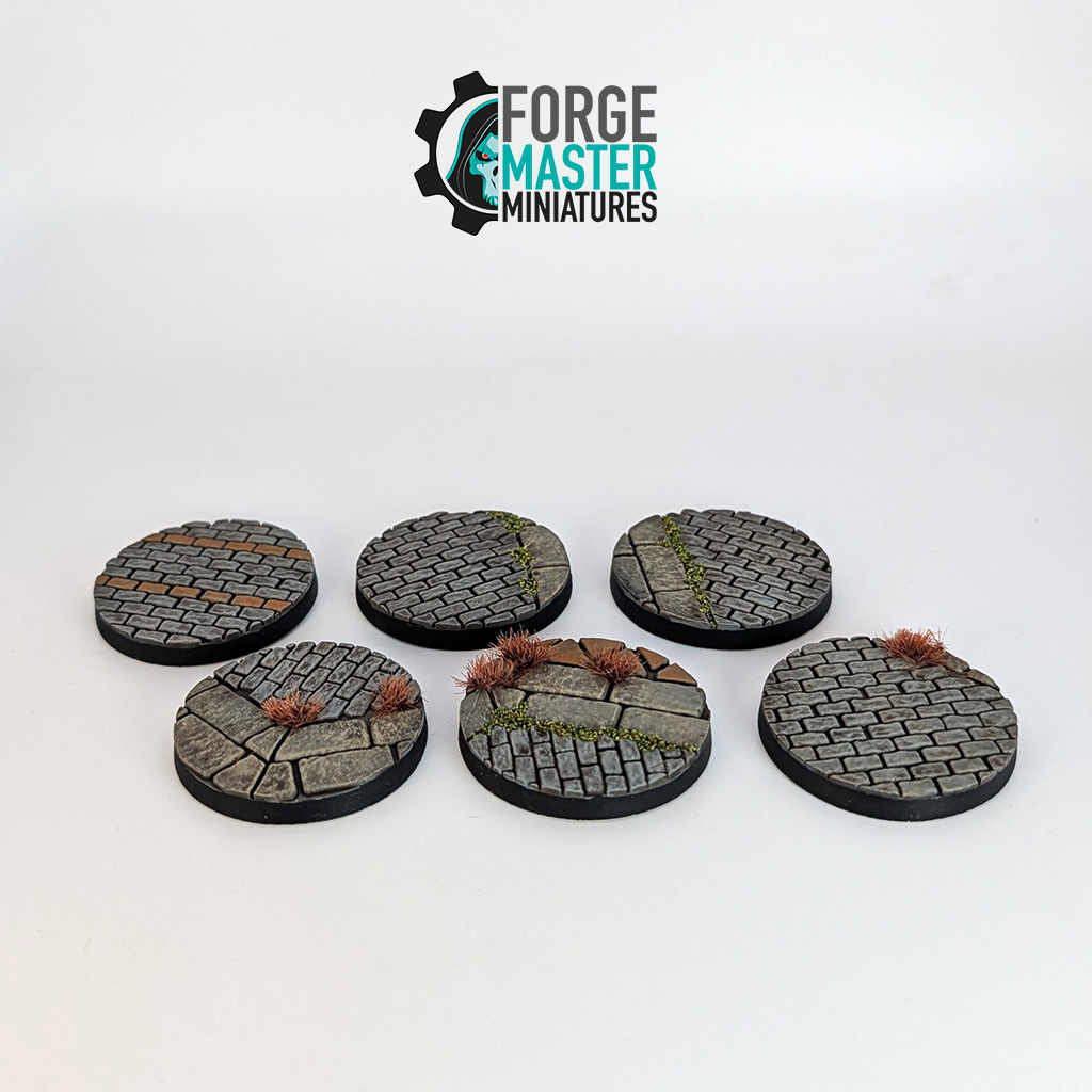 White City Scenic Bases 40mm round wargaming miniatures designed and 3D printed by Forgemaster Miniatures