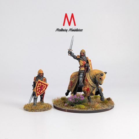 King David II of Scotland Medbury Miniatures historical wargaming miniatures Scottish King David 3D printed and painted by Forgemaster Miniatures