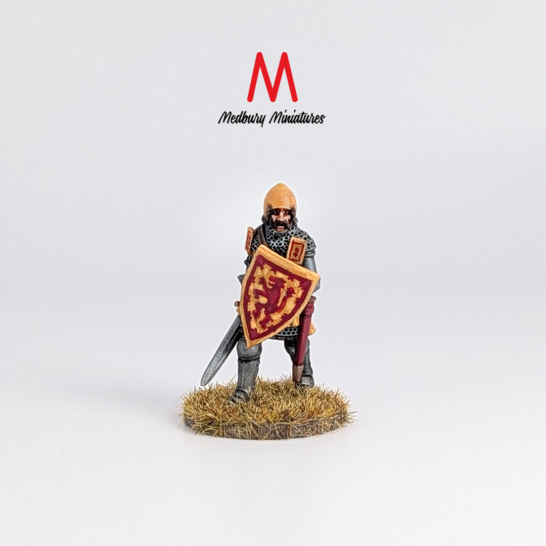 King David II of Scotland Medbury Miniatures historical wargaming miniatures Scottish King David 3D printed and painted by Forgemaster Miniatures on foot