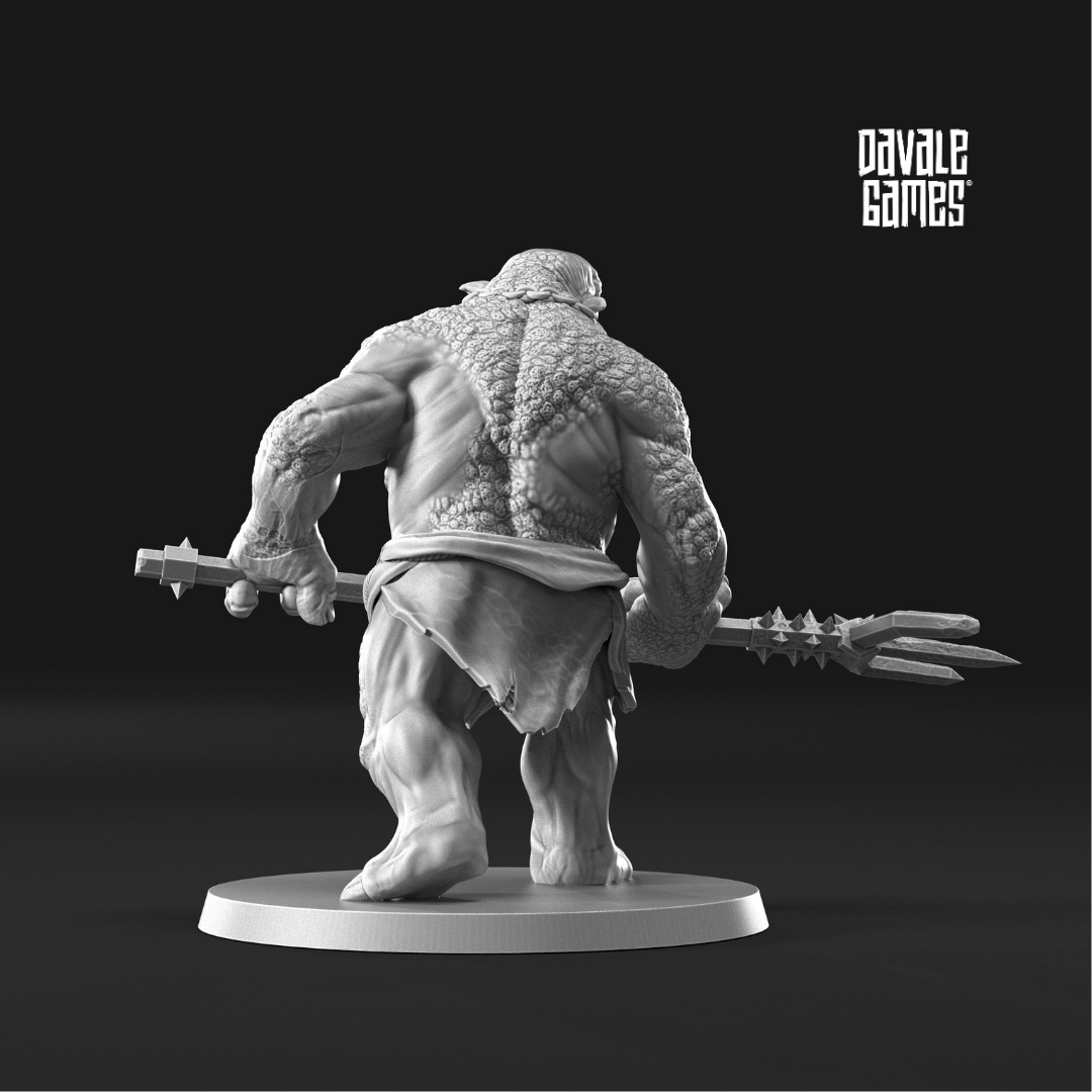 Trolls of the Cave fantasy wargaming 28mm designed by Davale Games and 3D printed by Forgemaster Miniatures 5