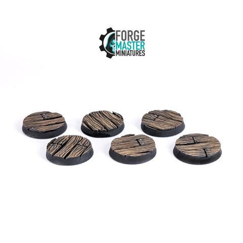 Forgemaster Miniatures Wooden Plank Scenic Bases 25mm round compatible with warmag designed by Forgemaster Miniatures