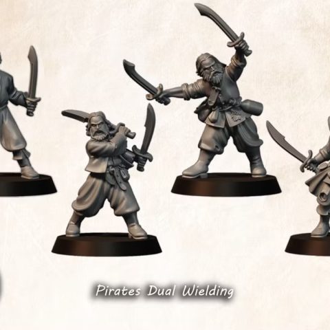 Medbury Miniatures Pirates Dual Wielding