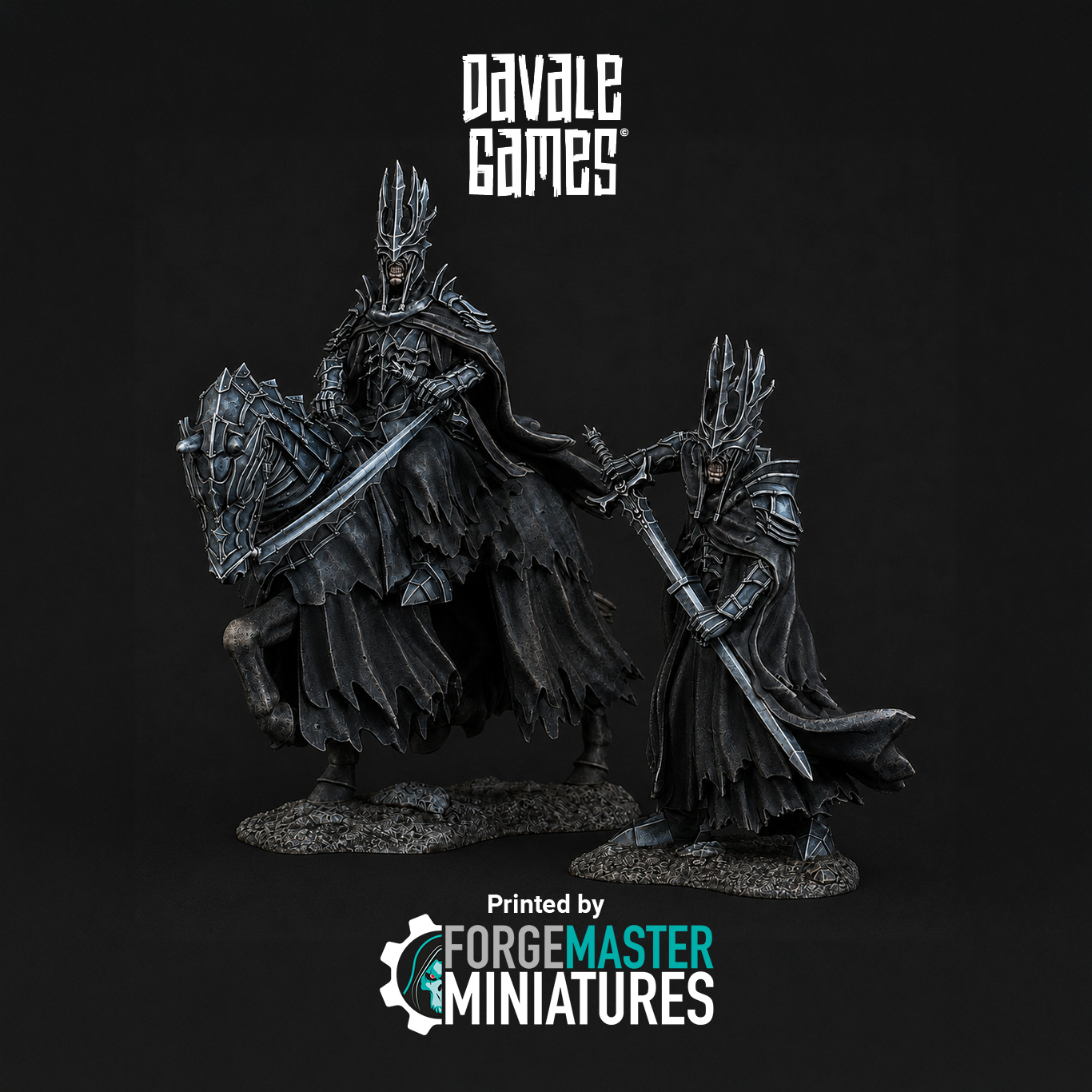 Dark Lord's Emissary fantasy wargaming 28mm designed by Davale Games and 3D printed by Forgemaster Miniatures