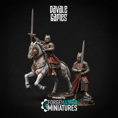 High Human Prince fantasy wargaming 28mm designed by Davale Games and 3D printed by Forgemaster Miniatures